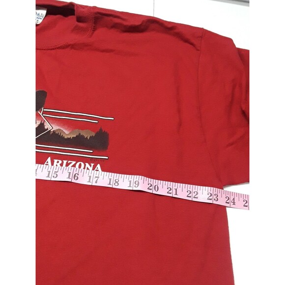 Arizona Bear in the Woods Mountain Volcano Red T Shirt Tourist Souvenir Mens XL - Picture 4 of 9